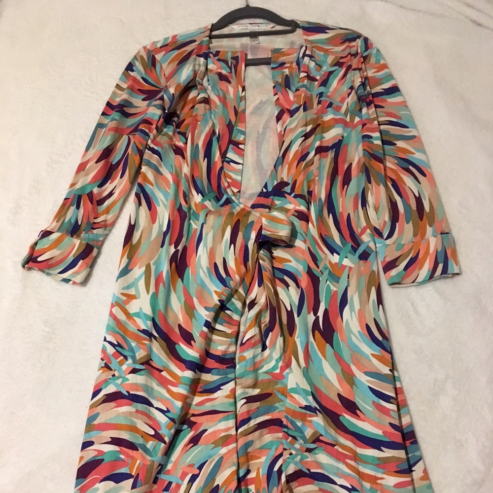 DVF silk wrap dress